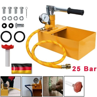 25bar Befüllpumpe Abdrückpumpe Handpumpe Prüfpumpe Testpumpe Heizung Wasser M0P6 - Bild 1 von 4