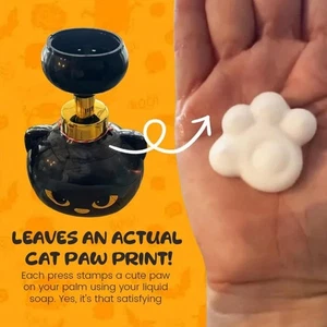 Cute Cat Paw Foam Soap Dispenser Funny Shampoo Pump Container Cat Lover Gift - Picture 1 of 12