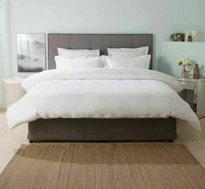 #BEDDING 100% EGYPTIAN COTTON 1000 THREAD COUNT DUVET COVER SET - FITTED SHEET BEDDING