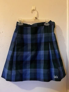 COSPLAY School Belles Uniform Plaid Pleated Skirt size 10 regular skort - Picture 1 of 8