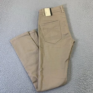 Scott James Chino Pants Mens 30x30 Slim Fit Tan Stretch 5-Pocket Straight NWT - Picture 1 of 15