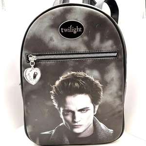 Twilight Team Edward Mini Backpack Black PVC Heart Charm Vampire Cullen Saga - Picture 1 of 23