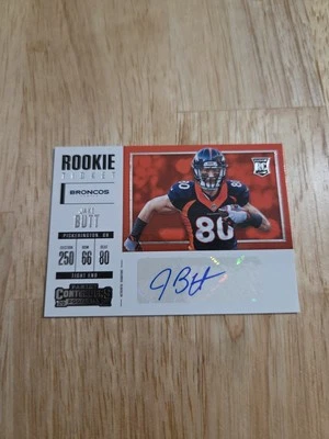 2017 Contenders JAKE BUTT Horizontal Variation Rookie Ticket Autograph #253 Auto - Image 1 of 4