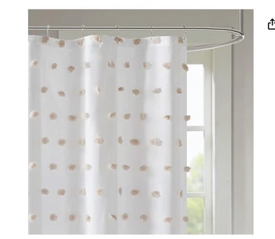 Madison Park Lauren Shower Curtain, Light Pink, 72X72 - Image 1 of 2