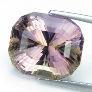 18.60Cts Genuine 100% Natural Ametrine Cushion Magic Cut Loose Gemstone REF VDO - Picture 1 of 5