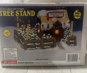 Wee Crafts Accents Unlimited  Christmas Village TREE STAND 21595 Vintage  - Picture 1 of 4