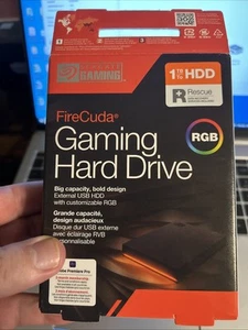 Seagate FireCuda Gaming Hard Drive 1TB External USB 3.2 HDD - Photo 1/5