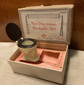 Antiguo Tootsietoy 1924 - Juego de recepción original - Inodoro para casa de muñecas fundido a presión - con caja - Imagen 1 de 10