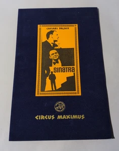 1970's FRANK SINATRA CAESARS PALACE CIRCUS MAXIMUS LAS VEGAS DINNER SHOW MENU - Picture 1 of 3