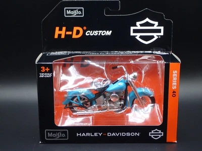 1953 53 Fluide/Liquide Hydra Glide Harley Davidson Moto Maisto Serie 40 1/18 - Immagine 1 di 4
