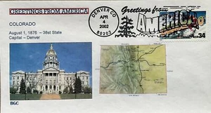 BGC 3566 Saludo desde América - Colorado State Capitol Denver - Imagen 1 de 1