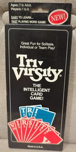 Vintage 1988 Tri-Virsity The Intelligent Card Game (Made In USA) - Picture 1 of 5