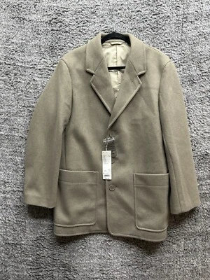 Casaco feminino sob medida bege tamanho pequeno Uniqlo novo com etiquetas - Imagem 1 de 4