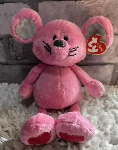 Ty Classic - Patter Pink Mouse - weiche Plüschmütze Babys Spielzeug 10 Zoll NEUWERTIG - Bild 1 von 7