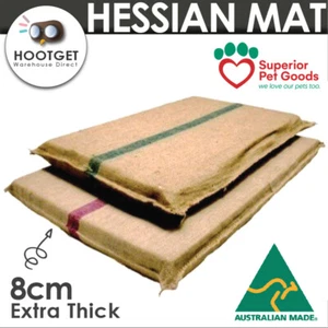 Superior - Extra Thick Pet Dog Puppy Hessian Foam Mat Bed Futon Crate Kennel 8cm - Picture 1 of 4