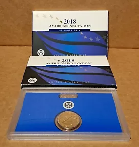 2 Sets 2018 U.S. Mint American Innovation / BOX - COA - Picture 1 of 2