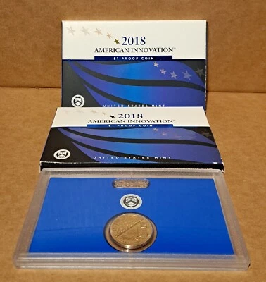 2 Sets 2018 U.S. Mint American Innovation  / BOX - COA - Image 1 of 2