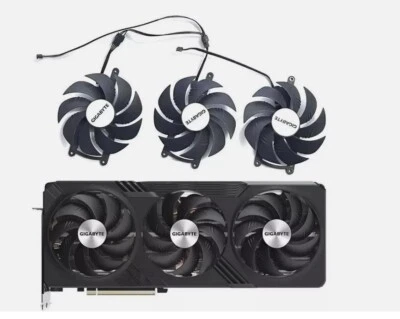 Ventilador de tarjeta gráfica 95 mm GIGABYTE Radeon RX 7900 XT XTX GAMING repuesto TD106 Foto 1 de 4