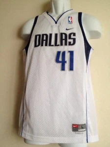 Auténticas marcas NIKE NBA Dallas Mavericks Nowitzki #41 Juvenil L +2 Nuevas con Etiquetas - Imagen 1 de 2