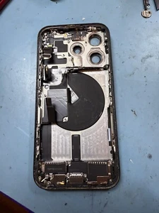 iPhone 15 Pro Black Frame Housing Replacement With Small Parts OEM - Picture 1 of 8