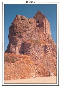 BAMFORTH VIEWS POSTCARD HERMITAGE ROCK JERSEY USED CONTINENTAL SIZE GD+ - Picture 1 of 2