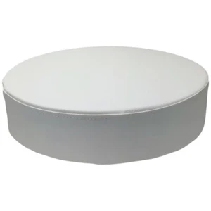 ASIENTO CUERO TABURETE REDONDO BLANCO 35X9CM TORNILLOS DISTANCIA 8X8CM - Bild 1 von 3