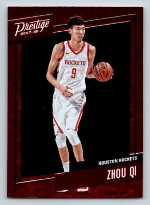 2017-18 Prestige Micro Etch Rookies Red #49 Zhou Qi (ref 192994) - Image 1 of 2