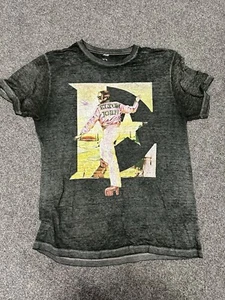 Elton John Shirt Mens L Concert Tour Yellow Brick Road Farewell Burnout Adult - Picture 1 of 4