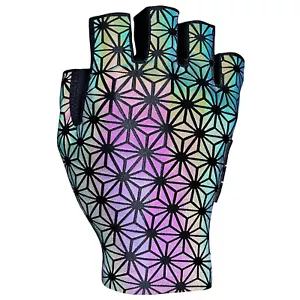 SUPACAZ SupaG Clarino Handschuhe für Radsport - Oil Slick reflektierend (Halbfinger) - Bild 1 von 3