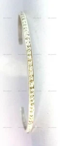Brazalete de aniversario de diamantes naturales de plata de ley 925 - Imagen 1 de 10