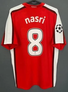 MEN'S FC ARSENAL 2008/2009 SAMIR NASRI UEFA SOCCER FOOTBALL SHIRT JERSEY SIZE S - Picture 1 of 20