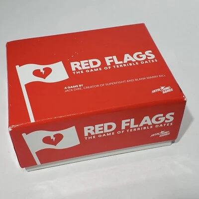 Red Flags The Game of Terrible Dates Age 16+ Card Game Mature Audiences Only - Image 1 of 4