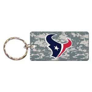 HOUSTON TEXANS DIGITAL CAMO RECTANGLE ACRYLIC KEY RING NEW WINCRAFT 🏈 - Picture 1 of 1
