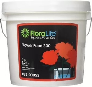 5 lbs Fresh cut Flowers Food Floralife 300 CLEAR Hydrate Nourish 1 Pail 5lb - Picture 1 of 3