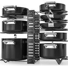 Pots and Pans Organizer for Cabinet,8 Tiers Pots and Pans Organizer for Kitchen