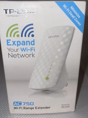 TP-Link RE200 AC750 Wireless Dual Band WiFi Range Extender, Repeater, Booster - Image 1 of 4