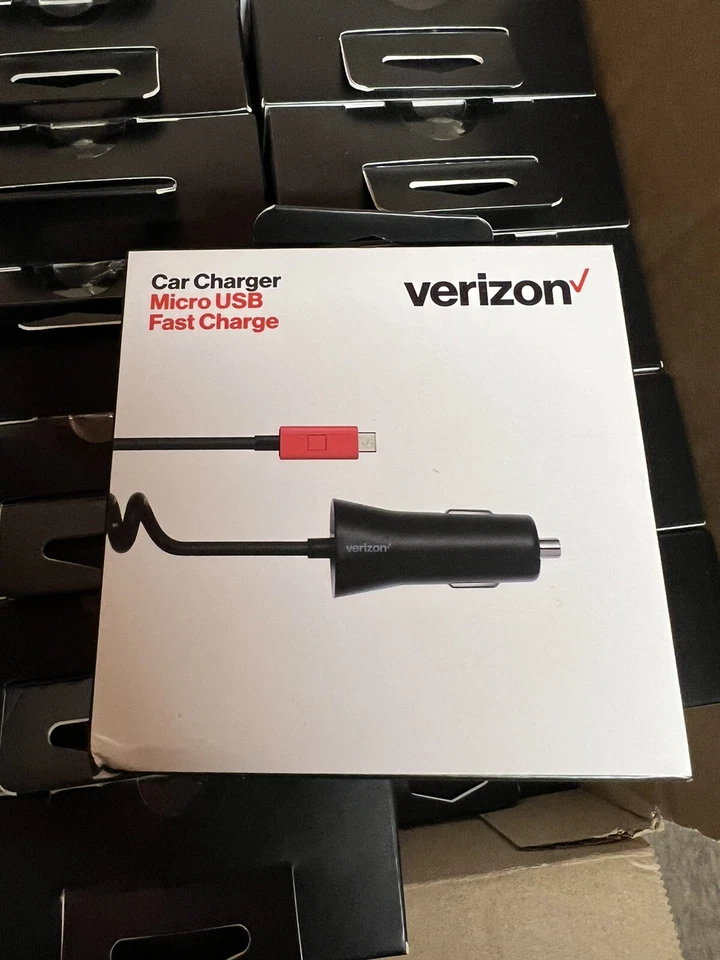 Carregador de parede original Verizon micro USB carga rápida OU carregador de carro Samsung - Imagem 1 de 4