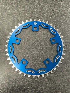 Snap BMX Products Serie II 110mm 5 Bulloni Catena - 41t Blu - Foto 1 di 2