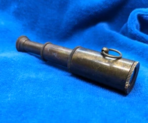 Telescope Pendant Works As Real Brass Color Steampunk Fashion Jewelry Findings - Picture 1 of 12