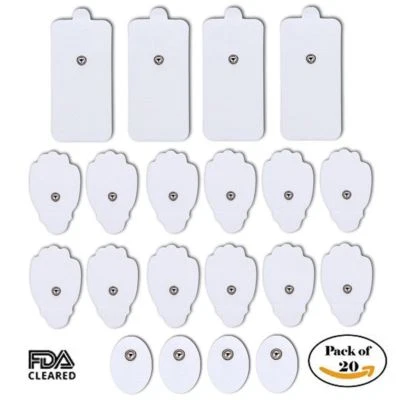 TENS Replacement Electrode Pads for Electronic Pulse Massager Therapy Pack of 20