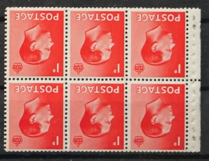 GB - 1936 KEVIII sg458aw 1d red booklet, cv £40 - B012 - Picture 1 of 1