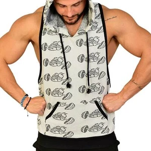 BIG SM EXTREME SPORTSWEAR Bodybuilding Hoody MUSCLE vest T-Back 2271 - Picture 1 of 6
