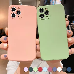 Liquid Silicone Case For iPhone 14 Pro Max 13 12 11 XS XR 87 SE Shockproof Cover - Picture 1 of 24