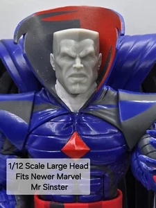 3d Printed X-Men MISTER SINISTER LARGE HEAD#3 1:12 6"  Classified/Marvel Legends - Picture 1 of 2