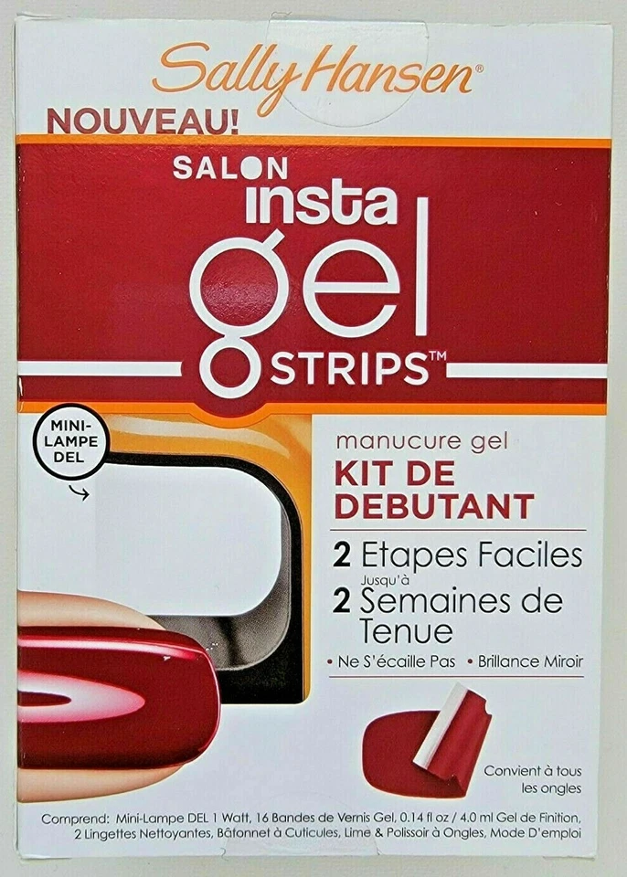 Sally Hansen Salon Insta Tiras de Gel Manicura Kit de Inicio con Mini Lámpara LED Foto 1 de 1
