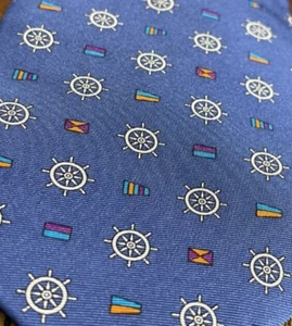 SAILOR NAUTICA HASTINGS BAY DRESS SUIT DESIGNER NECKTIE TIE FREE SHIPPING - Picture 1 of 4