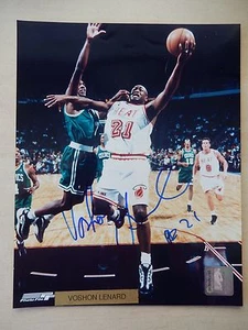 Voshon Lenard Autographed 8" X 10" Photograph - Picture 1 of 2