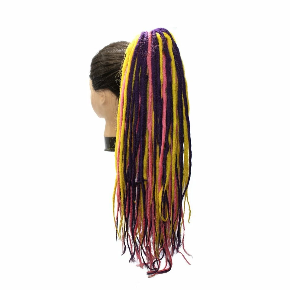 ELYSEE STAR SYNTHETIC DREADLOCKS DRAWSTRING CLIP ON CLIP IN PONYTAIL UK STOCK - Image 1 of 1