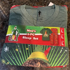 Elf Men's 2 Pc Pajama Set "Discover Your Inner ELF" NWT Fleece Pants ~ X-Large - Picture 1 of 3