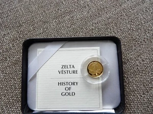 MONETA ORO LETTONIA 10 LAT 1998 "Storia dell'oro" RIGA 800 SPEDIZIONE - Foto 1 di 12
